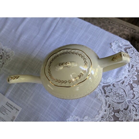 Stetson STT1 American Beauty Laurel VTG 22K Gold CoffeePot Porcelain Cottagecore - Picture 5 of 10